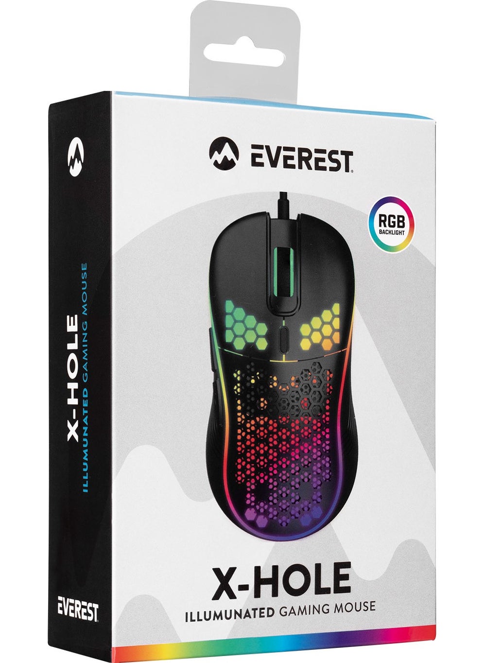 Everest SM-G66 X-Hole USB Black 7d Optical 8000DPI LED Light Mouse  - Image 5