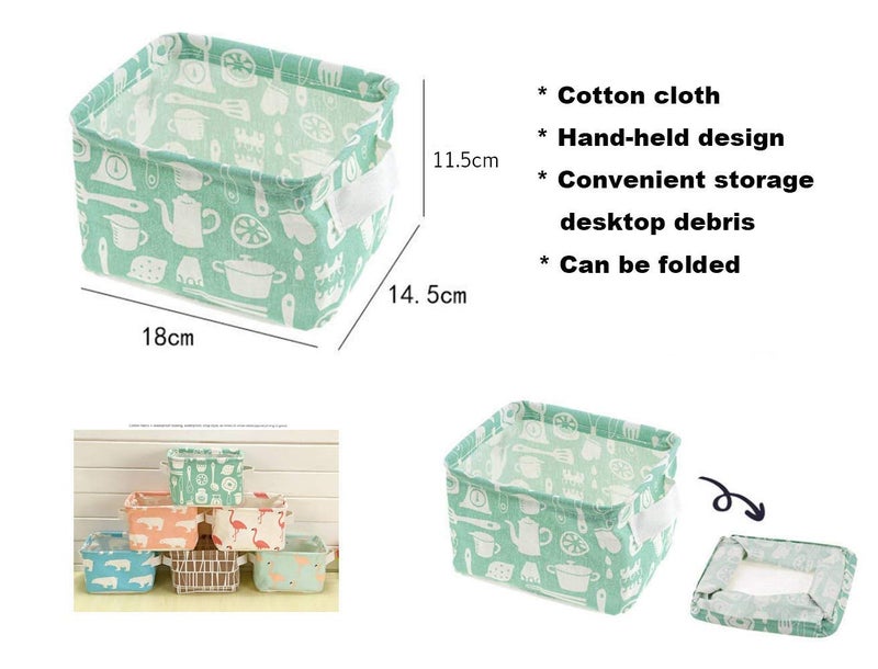 KolorFish Cute Fabric Storage Basket Bins, Home Decor Canvas Organizers Bag, Storage Bins Basket for Adult Makeup, Baby Toys Liners, Books (1 Unit, Grey Checks) - Image 5