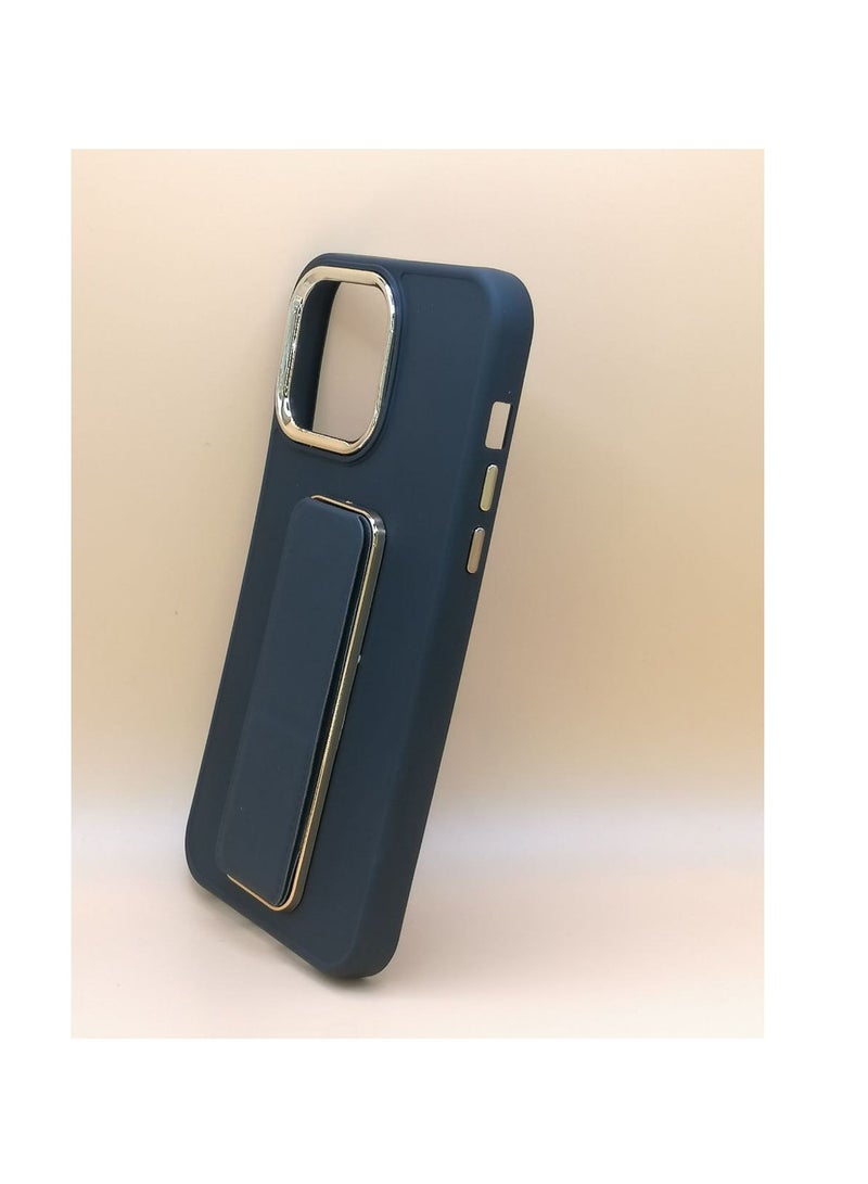 2B iPhone 14 Pro Max case with golden edges with a shock-resistant hand grip and non-slip camera protection - Image 3