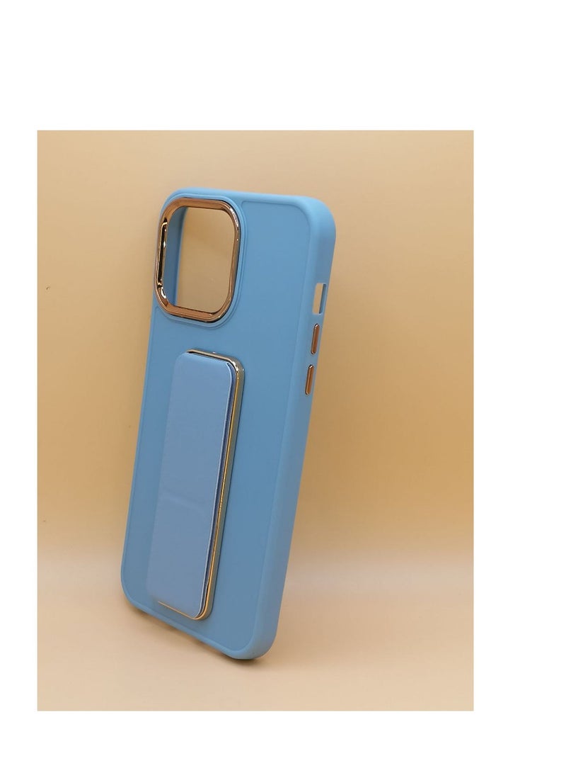 2B iPhone 14 Pro Max case with golden edges with a shock-resistant hand grip and non-slip camera protection - Image 2