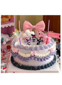 Y&D 12 Pack Kawaii Sanrio Figure Hello Kitty Figure Birthday Party Supplies, Cinnamon Cupcake Toppers, Cute Mini Figure Toys  Birthday Party Favor For Kids Fans Collection Bouquet Desk Decor  - Image 2