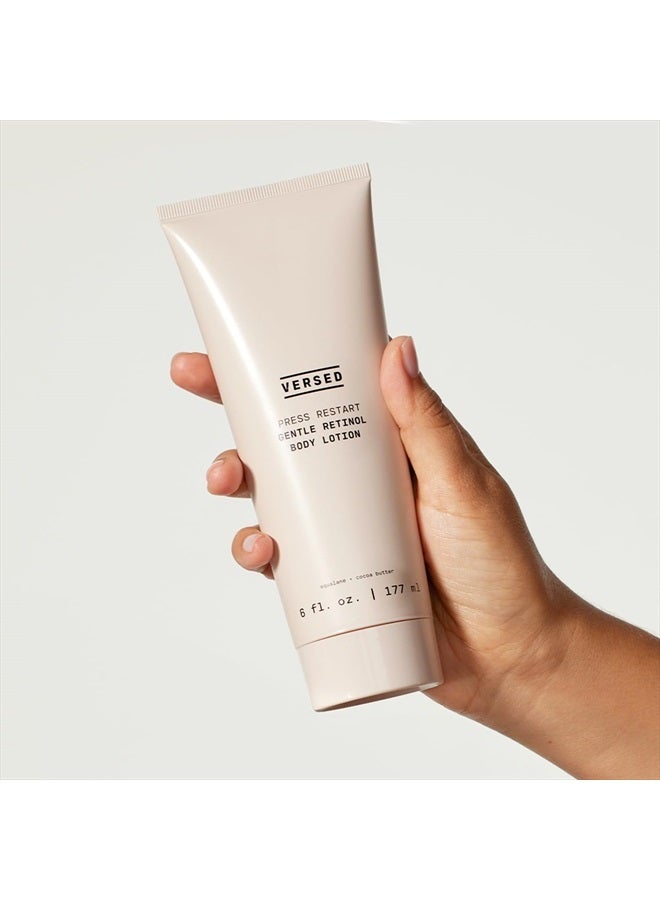 Versed Press Restart Retinol Body Lotion - Skin Firming Lotion with Cocoa Butter, Squalane & Vitamin E - Lightweight All-Over Body Moisturizer for Dark Spots and Aging Dry Skin (6 oz) - Image 2