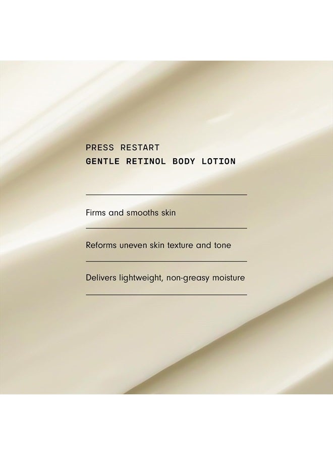 Versed Press Restart Retinol Body Lotion - Skin Firming Lotion with Cocoa Butter, Squalane & Vitamin E - Lightweight All-Over Body Moisturizer for Dark Spots and Aging Dry Skin (6 oz) - Image 5