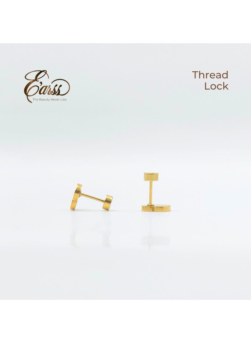 Earss Duck Stud Earrings For Kids, Gold Plated  - Image 4
