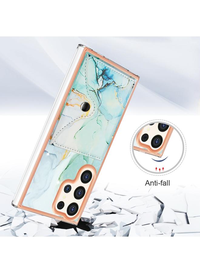 اس-توب جراب لهاتف Samsung Galaxy S24 Ultra 5G بنمط رخامي وفتحة بطاقة IMD - Image 2