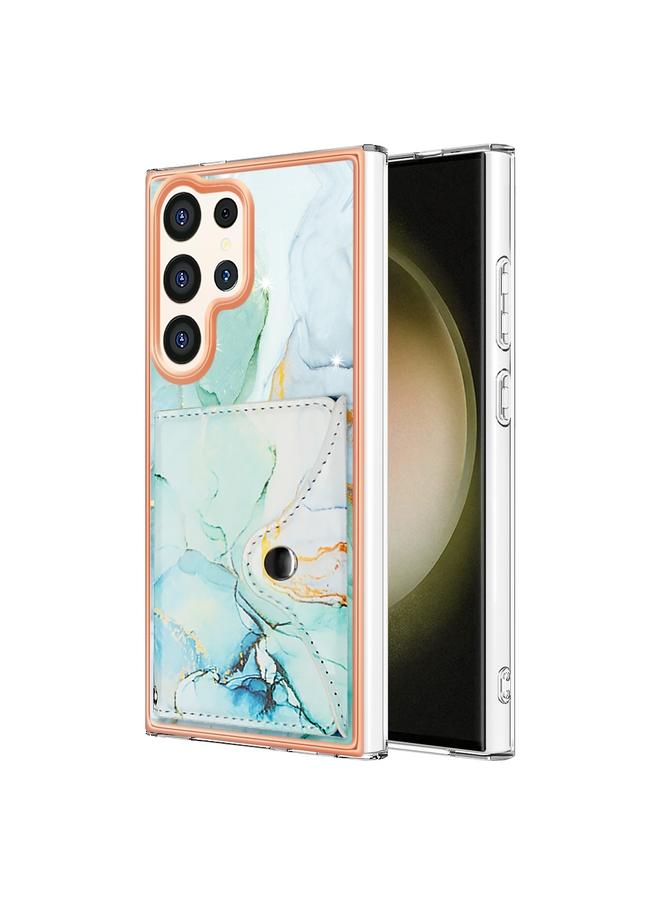 اس-توب جراب لهاتف Samsung Galaxy S24 Ultra 5G بنمط رخامي وفتحة بطاقة IMD - Image 1