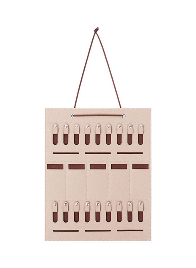 NIBEMINENT Felt Jewelry Hanging Organizer Multicolour 30.00x2.00x18.00cm - Image 1