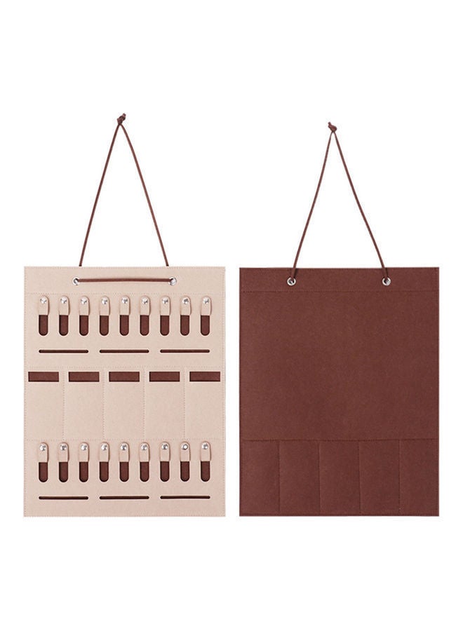 NIBEMINENT Felt Jewelry Hanging Organizer Multicolour 30.00x2.00x18.00cm - Image 2