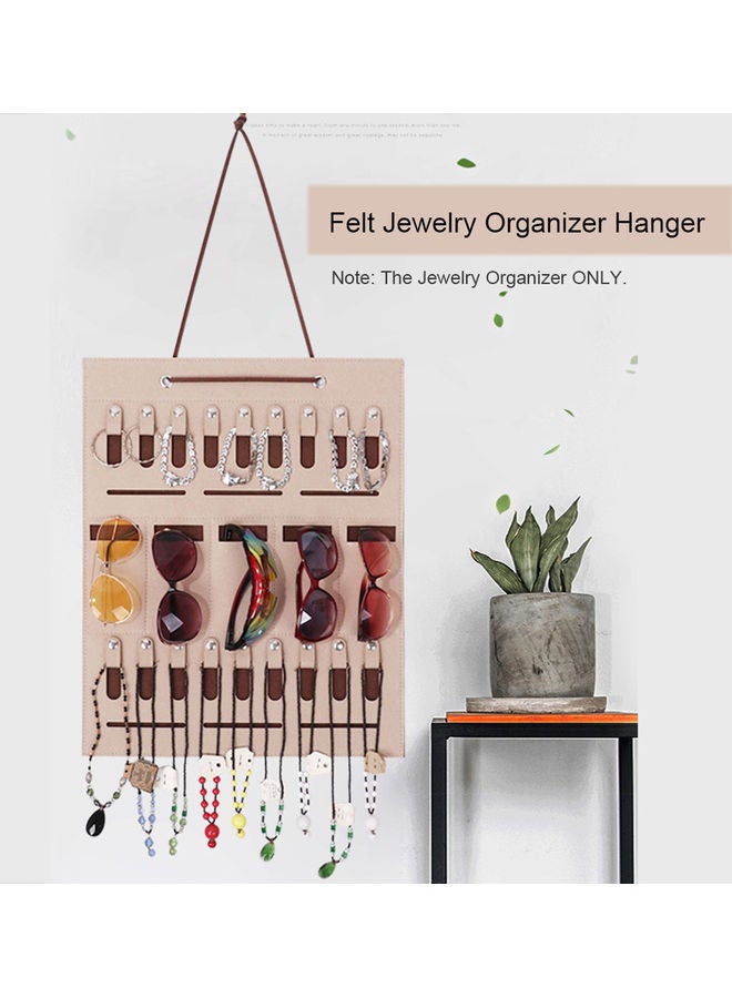 NIBEMINENT Felt Jewelry Hanging Organizer Multicolour 30.00x2.00x18.00cm - Image 5