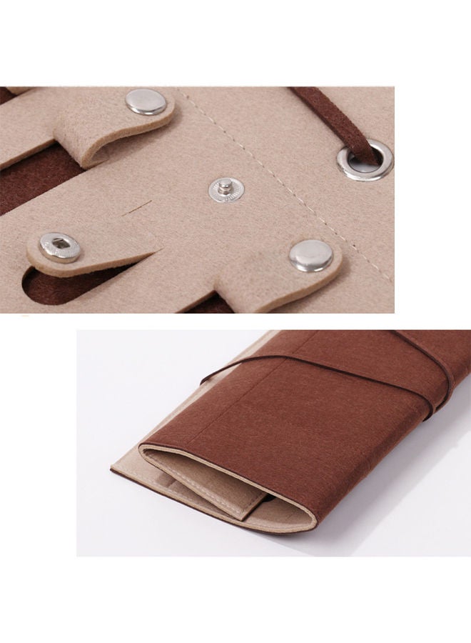 NIBEMINENT Felt Jewelry Hanging Organizer Multicolour 30.00x2.00x18.00cm - Image 3