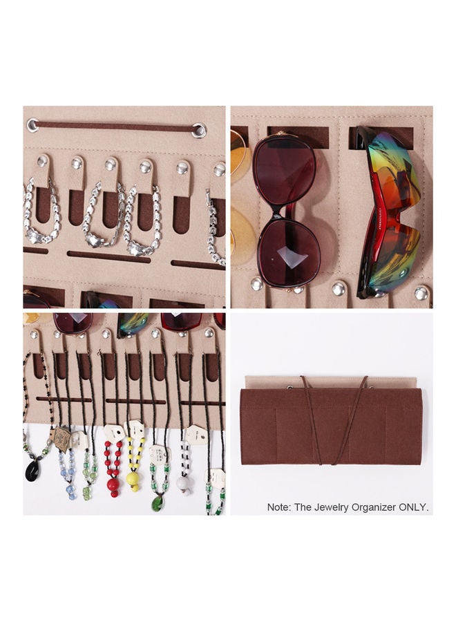 NIBEMINENT Felt Jewelry Hanging Organizer Multicolour 30.00x2.00x18.00cm - Image 4