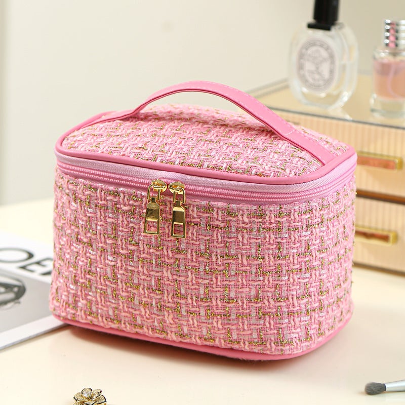 Large Capacity Portable Mini Sanitary Pad Storage Pouch Girly pink-square bag 