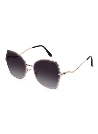 Woggles Latest & Stylish UV Protected Black Oversized Sunglasses for Women