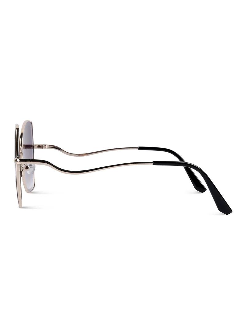 Woggles Latest & Stylish UV Protected Black Oversized Sunglasses for Women