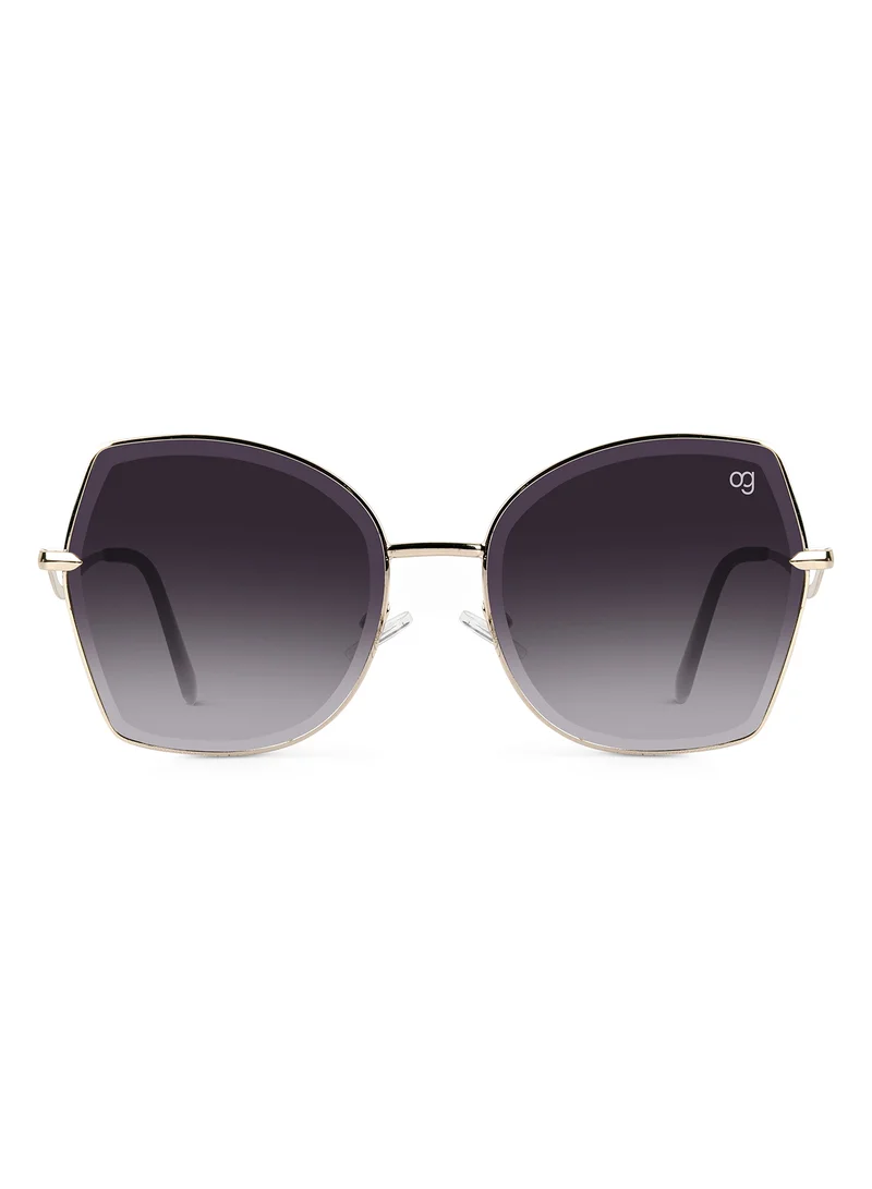 Woggles Latest & Stylish UV Protected Black Oversized Sunglasses for Women