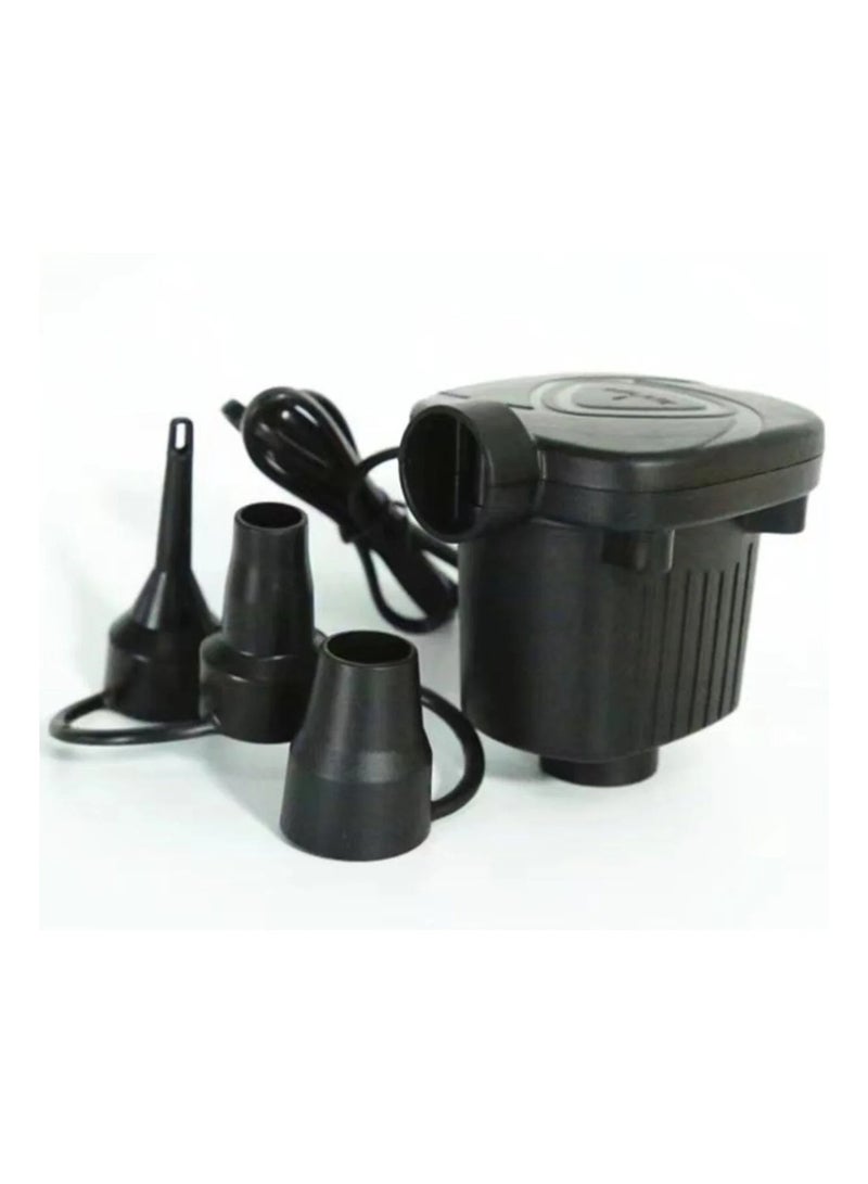 HT-187A DC Electric Air Pump Inflator Deflator for Inflatables, Black
