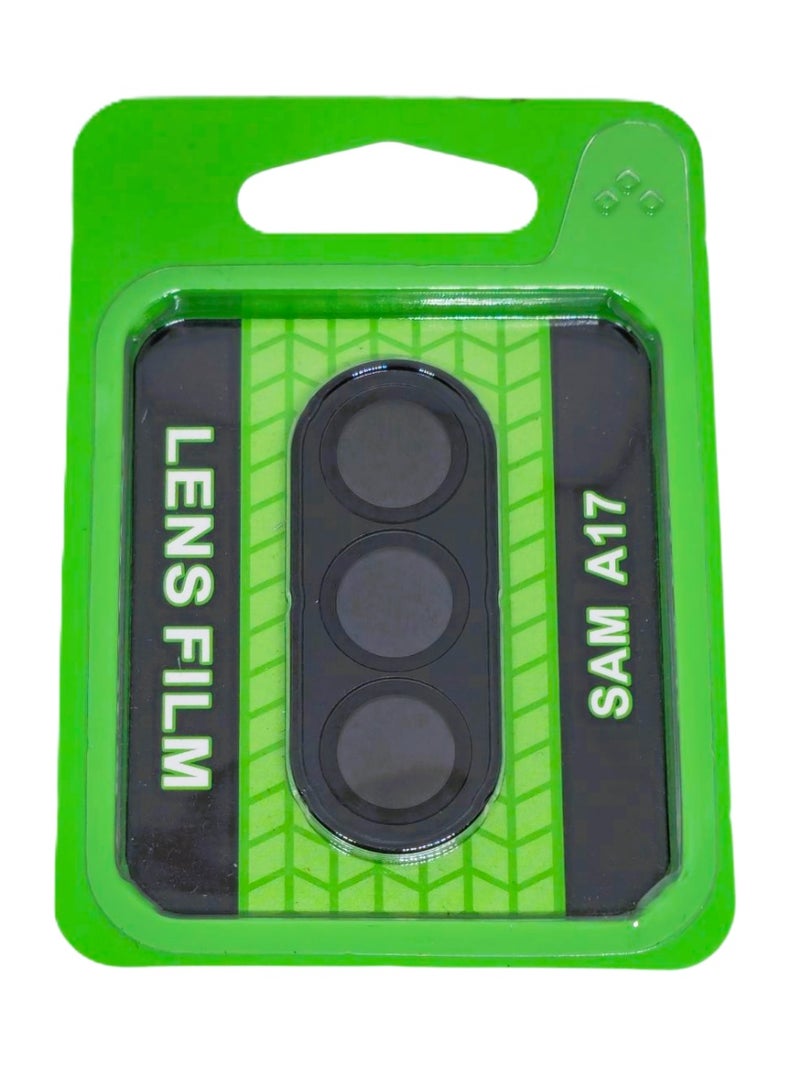 Samsung Galaxy A17 Camera Lens Protector Tempered Glass Screen Protector HD [Full Coverage][Anti-Scratch] Drop Protection Ultra Clear/Thin Lens Case - Black - Image 2