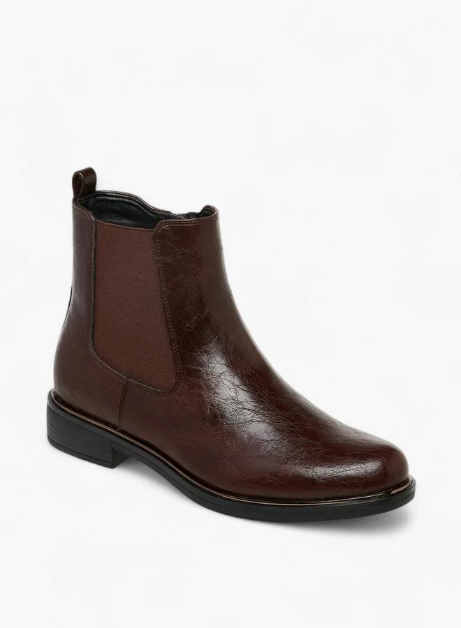 سيليست أحذية نسائية للكاحل سادة بسحاب وحلقات سحب