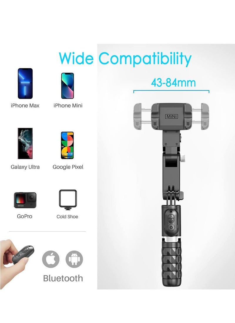 Joshberg - Selfie Stick Gimbal Stabilizer Auto Balance 1-Axis Stabilizer for Smartphones with 360° Face Tracking Vlog Live Video Recording - Image 1