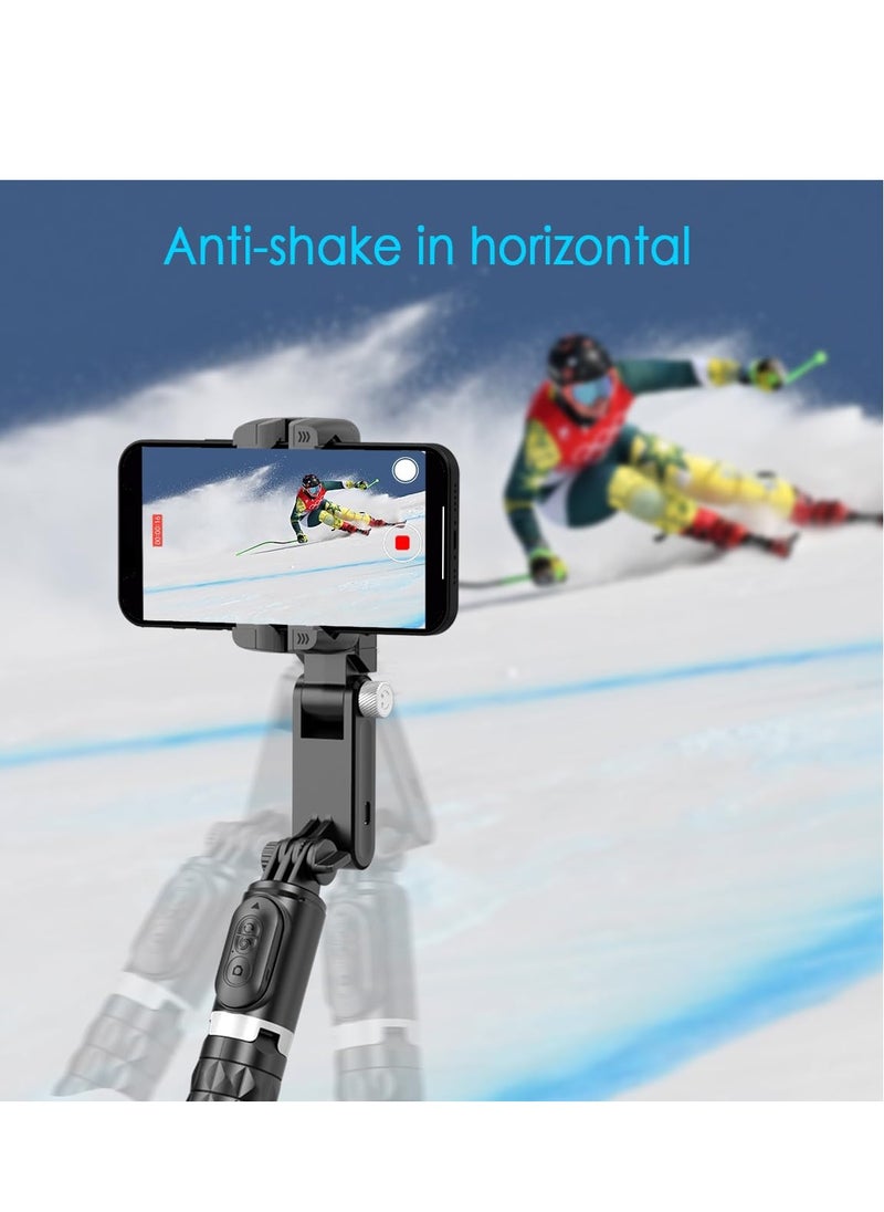 Joshberg - Selfie Stick Gimbal Stabilizer Auto Balance 1-Axis Stabilizer for Smartphones with 360° Face Tracking Vlog Live Video Recording - Image 1
