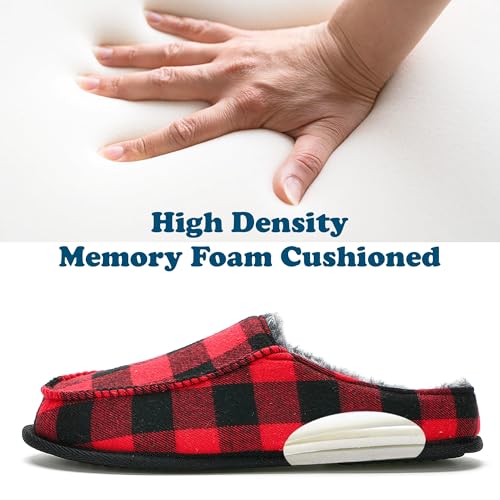 cosyone1997 Men's Slippers with Memory Foam, House Shoes for Men Indoor Outdoor, Non-Slip House Slippers Moccasin Style, Size 10-11 - Image 4