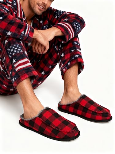 cosyone1997 Men's Slippers with Memory Foam, House Shoes for Men Indoor Outdoor, Non-Slip House Slippers Moccasin Style, Size 10-11 - Image 2