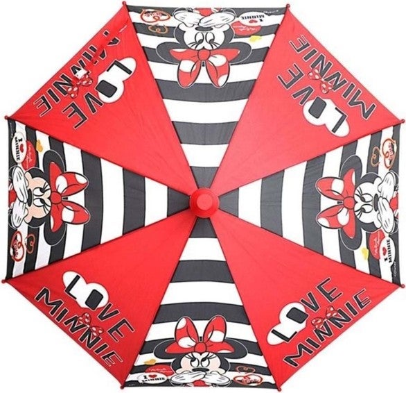 Toyfest Minnie Mouse Love Minnie PVC Protective Covered Children's Umbrella - 3 - 12 Years Diameter: 85 cm  - Image 2