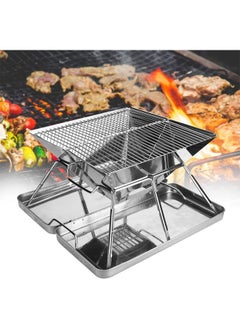 Charcoal grill with foldable design