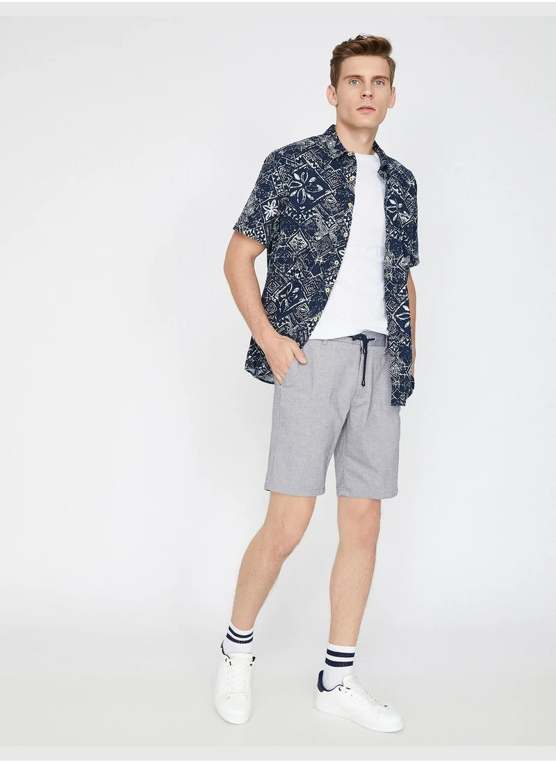 كوتون Pocket Detailed Shorts