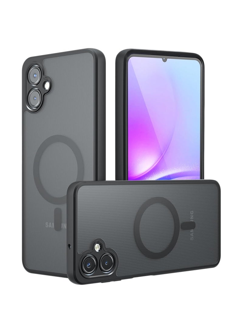 VKL for Samsung Galaxy A06 Case, Compatible with Mag-Safe Wireless Charging, Shockproof Airbag, Frosted Armor Back Cover, TPU Bumper and Matte PC Transparent Design Cover for Samsung Galaxy A06  - Image 1