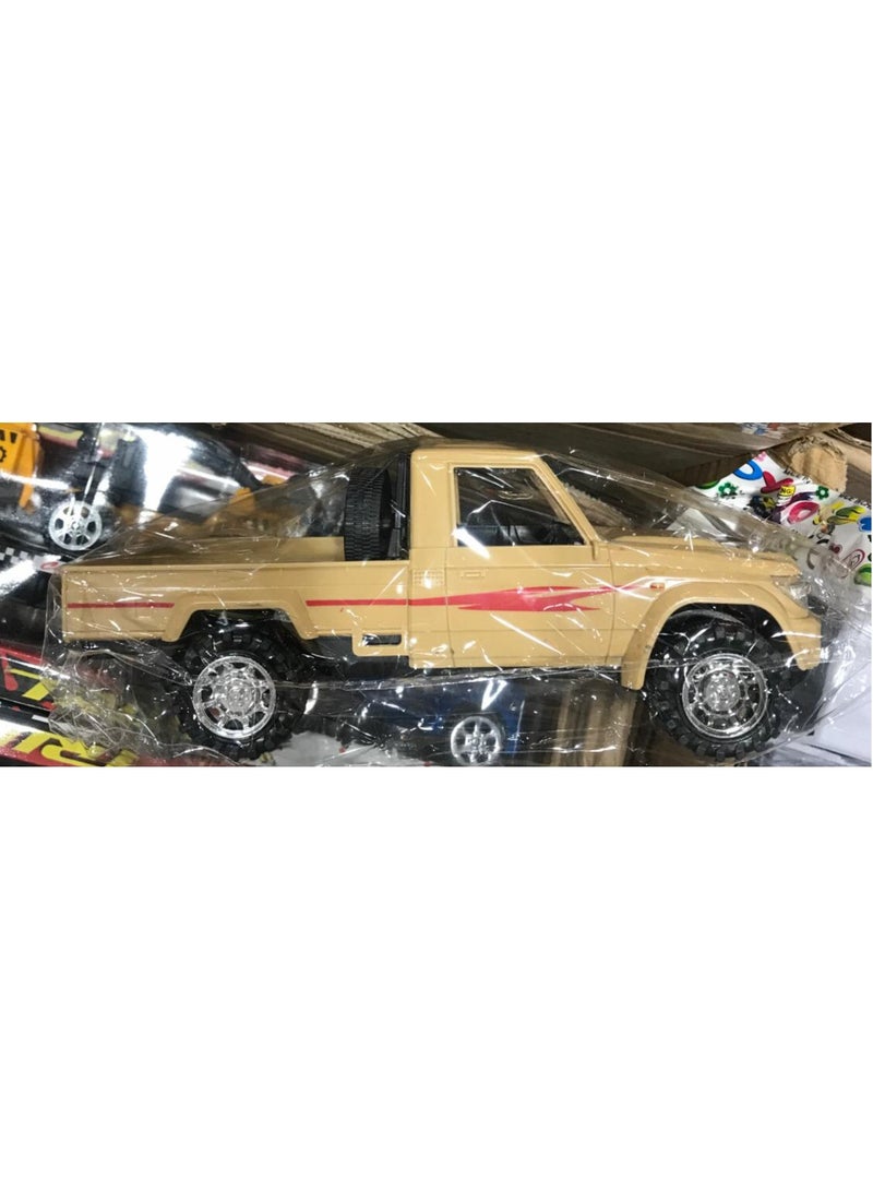 Medium-sized chassis car, an entertaining toy for children, brown color