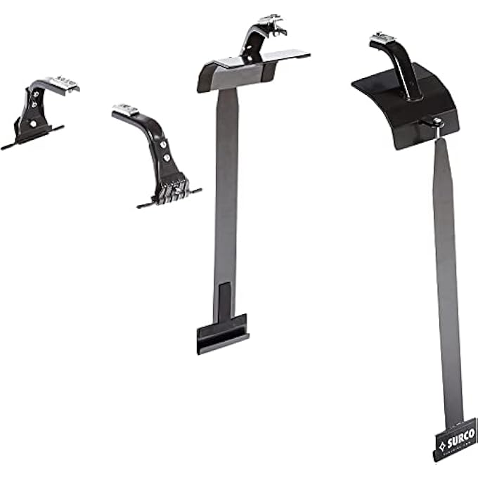 rayihni AJ600 Roof Rack Adapter Set for Safari and Adventure Roof Racks/Crossbars - Compatible with Hardtop Equipped 2007-18 Jeep Wrangler JK; No Drilling Required - Image 1