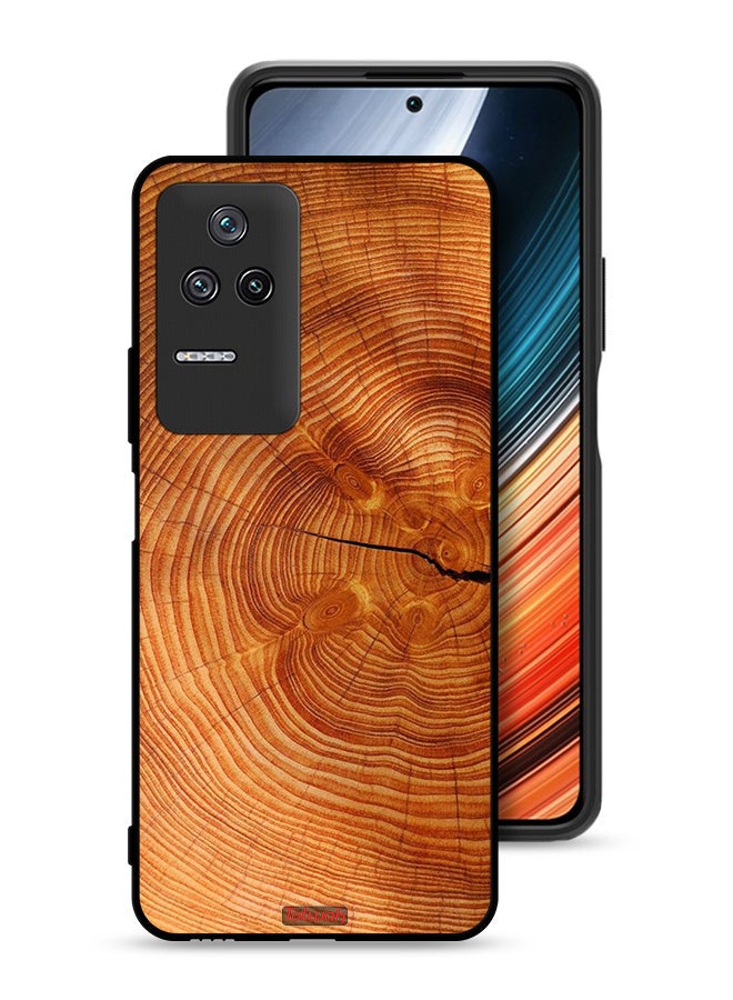 Tolwak Xiaomi Redmi K50 Protective Case Cover Crack Wood - Image 1