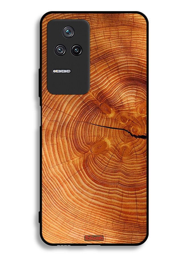 Tolwak Xiaomi Redmi K50 Protective Case Cover Crack Wood - Image 2