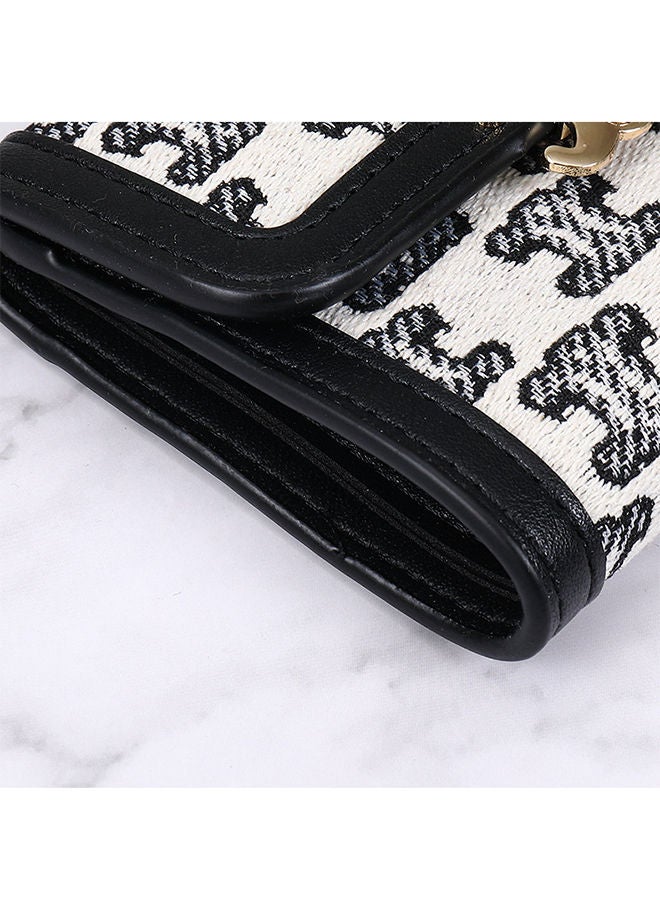 Women's Multi-Function Three Fold Short Canvas Wallet  - Image 5