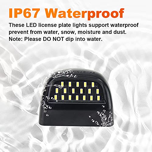 Bestview أفضل مجموعة أضواء لوحة الترخيص LED متوافقة مع 1999-2013 شيفروليه سيلفرادو GMC سييرا 1500 2500 3500 HD سوبربان تاهو كاديلاك إسكاليد EXT يوكون XL، مصباح لوحة خلفي 6000K أبيض - Image 5