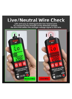 Excefore Voltage Tester 3-Results Display Non-Contact Voltage Detector Pen, Integrated Multimeter Dual Range AC 6V-1000V/90V-1000V Electrical Sensor V-Alert Live Wire Tester  - Image 5