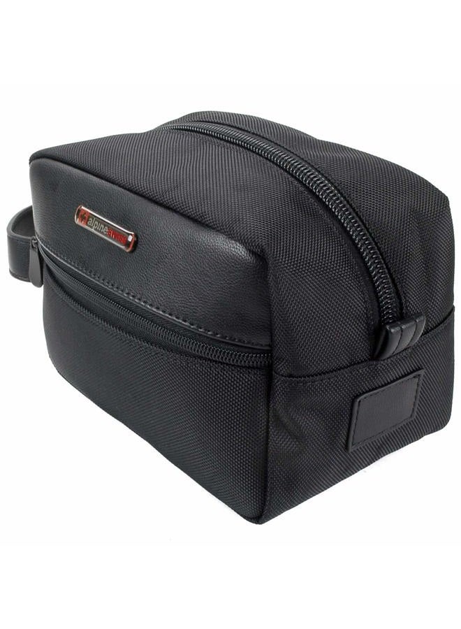 Alpine Swiss Hudson Travel Toiletry Bag Shaving Dopp Kit Case - Image 1
