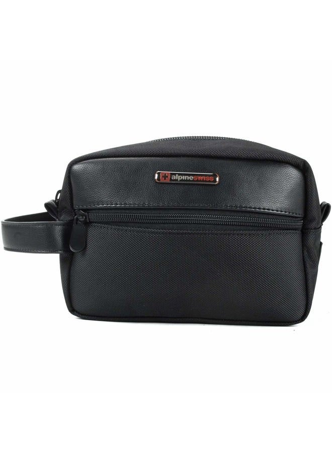 Alpine Swiss Hudson Travel Toiletry Bag Shaving Dopp Kit Case - Image 2