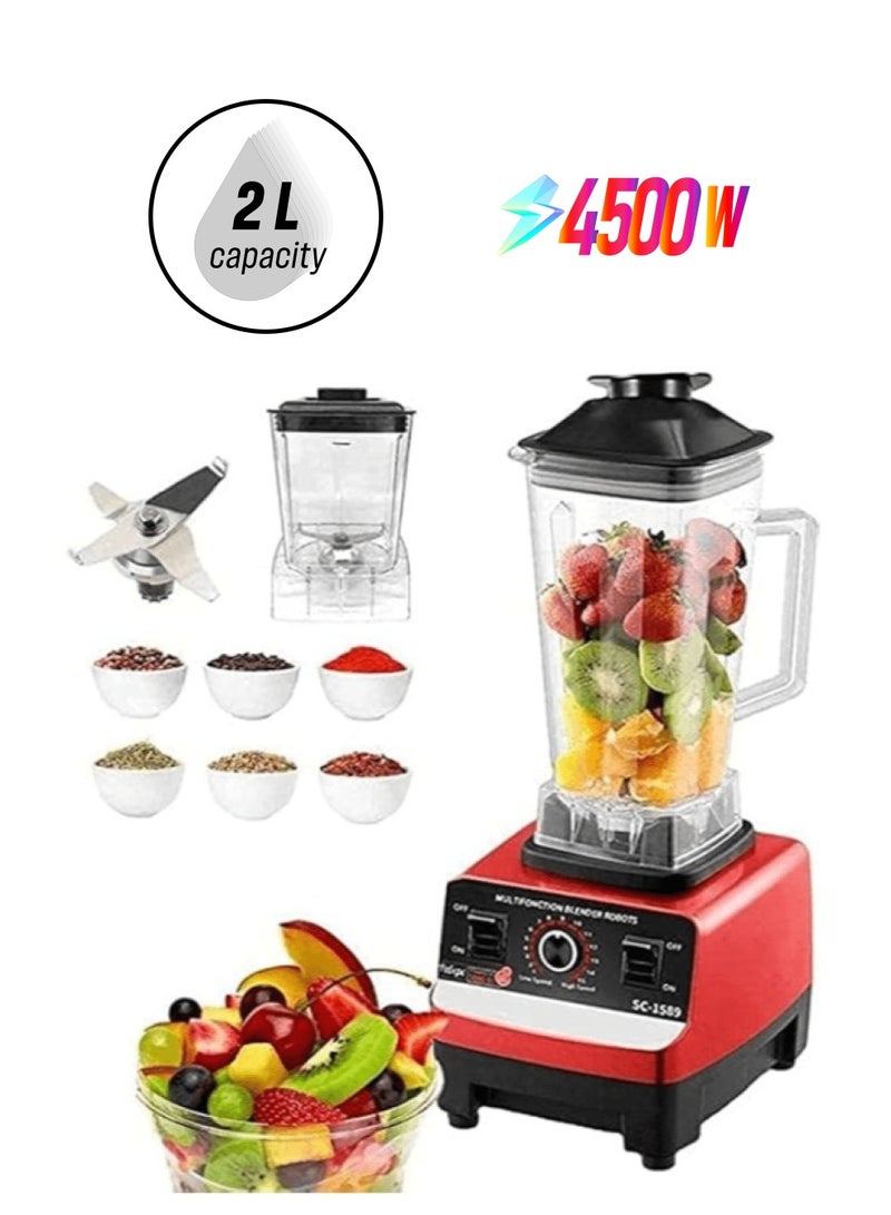4500W Commercial Blender Juicer Kitchen Mixer Kitchen Machines  - Image 1