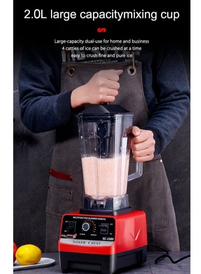 4500W Commercial Blender Juicer Kitchen Mixer Kitchen Machines  - Image 3