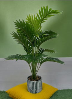 BABAZAM Decorative Artificial Plant Potted in Stone Vase for Home and Office Décor Indoor and Outdoor Gifting 80x18x18cm  - Image 4