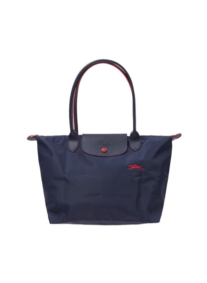 Women's Medium tote, handbag, shoulder bag, navy blue color scheme of classic theme bag - Image 1