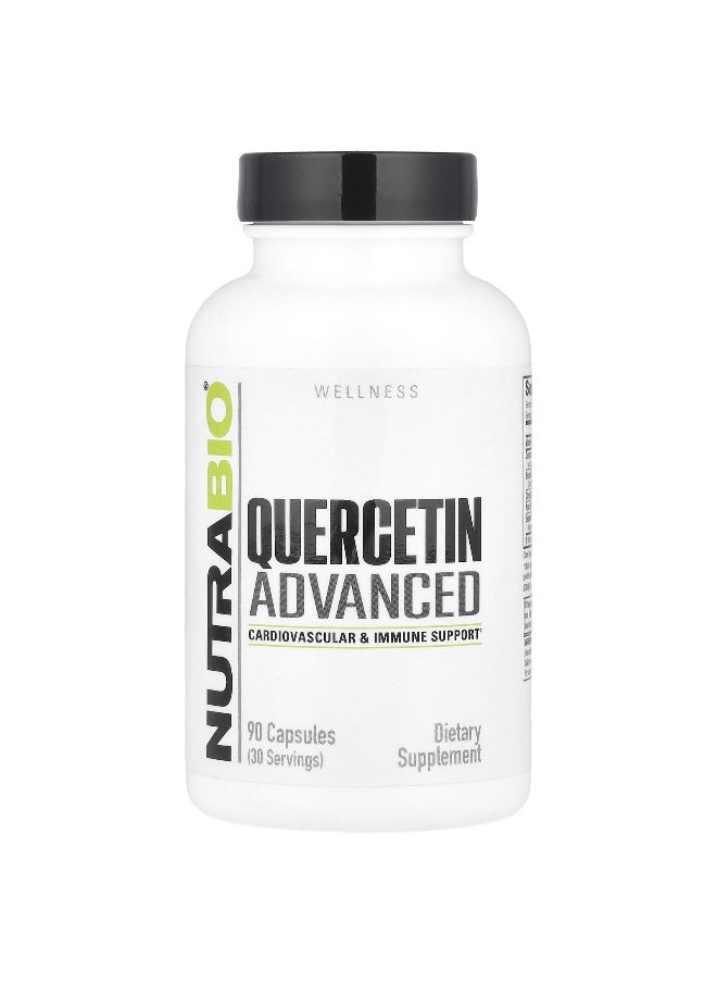 NutraBio NutraBio, Quercetin Advanced, 90 Capsules  - Image 1
