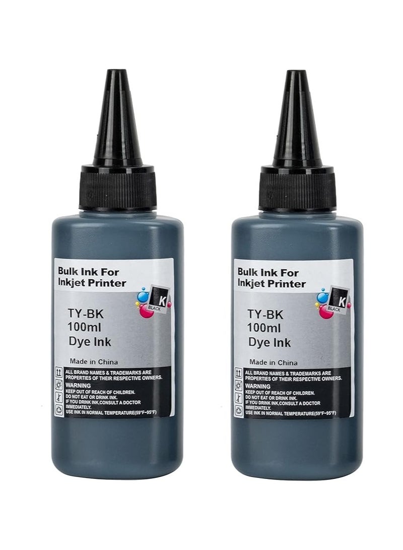 Terabyte Cartridge Refill Ink For All Printer Set (Black.100ml)  - Image 1