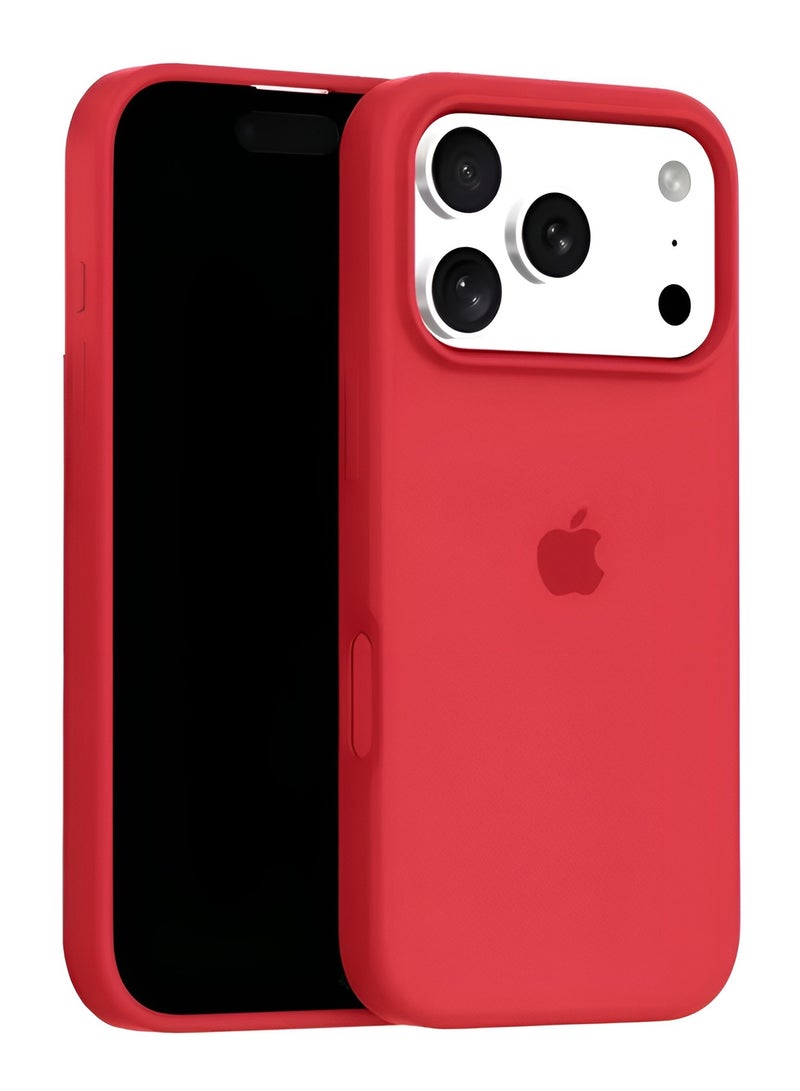 جراب iPhone 17 Pro مصنوع من السيليكون السائل الناعم لهاتف iPhone 17 Pro، غطاء مضاد للخدش مع بطانة داخلية من الألياف الدقيقة، جراب واقٍ مقاوم للصدمات لهاتف iPhone 17 Pro مقاس 6.3 بوصة - Image 1