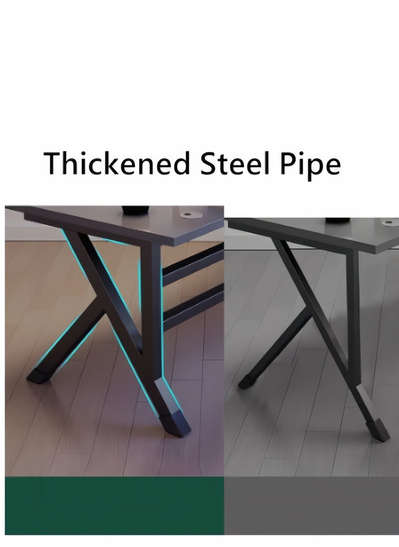 HOOKOR Gaming Table,Gaming Desk,Ergonomic PC Desktop Computer Desk,Home Office Desk,Versatile Gaming and Study Solution for Modern Homes,Ideal for Students and Gamers, Spacious and Functional，Black - Image 4