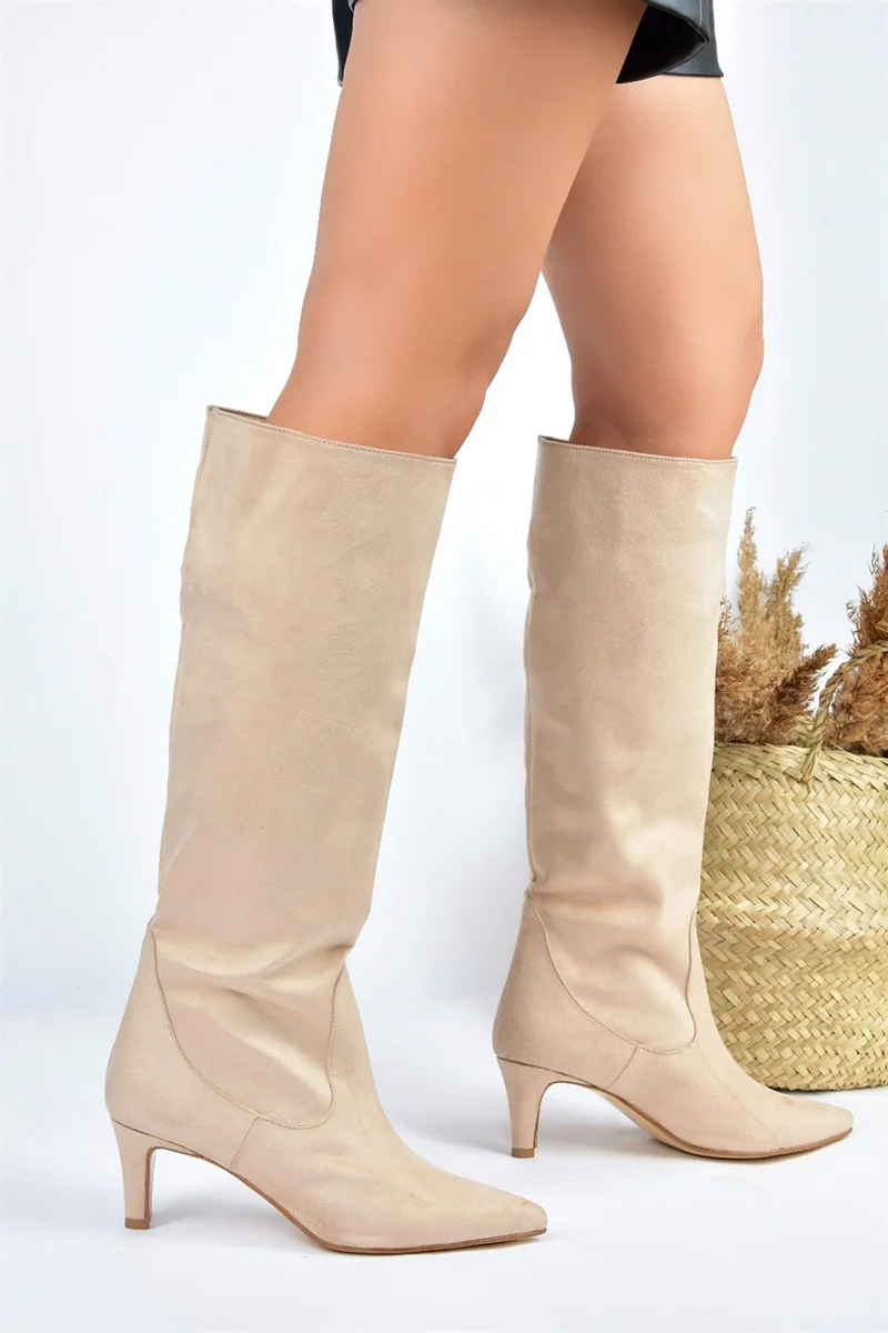 Fox Shoes Ten Suede Short Heeled Women's Boots L882870402