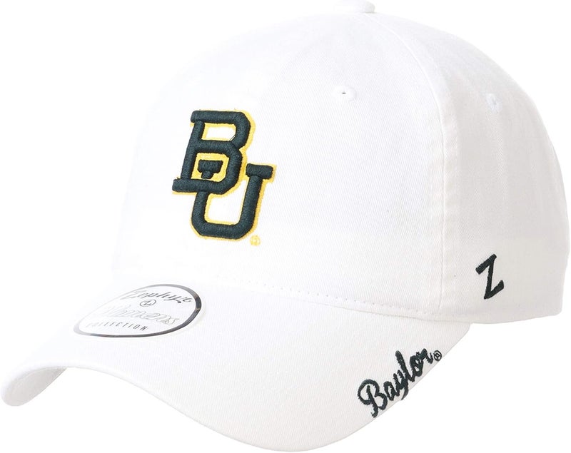 ZHATS NCAA Womens Adjustable Scholarship Hat Icon White - Image 1