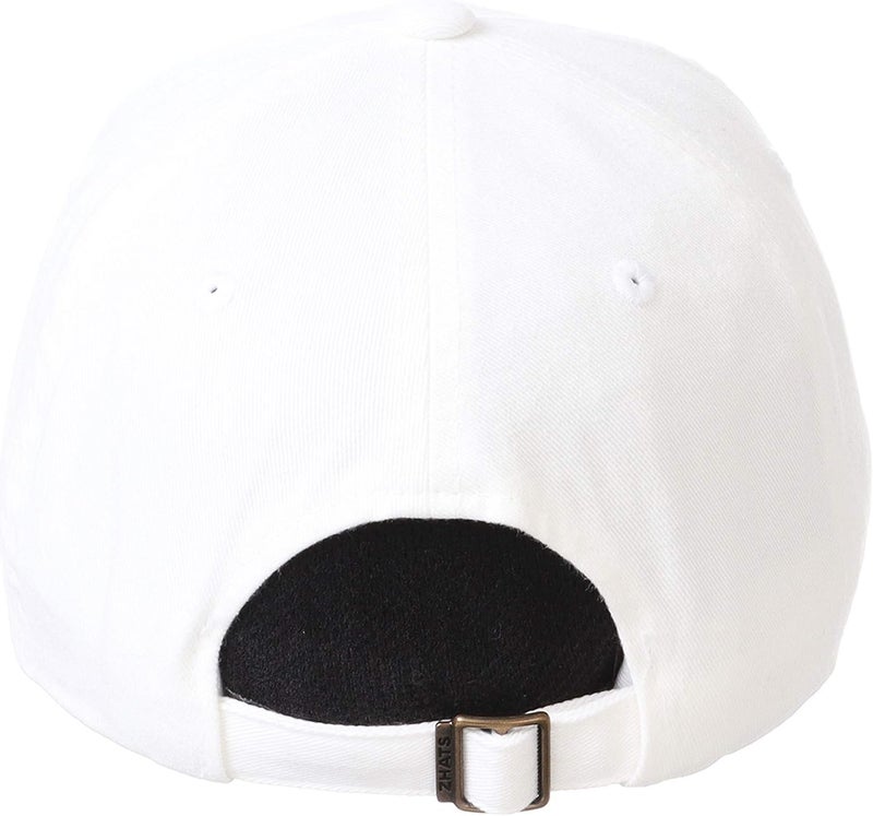 ZHATS NCAA Womens Adjustable Scholarship Hat Icon White - Image 2